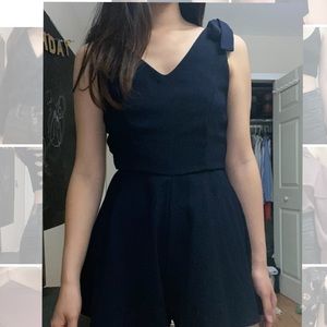 Altar’d State V-neck Tie Bow Romper